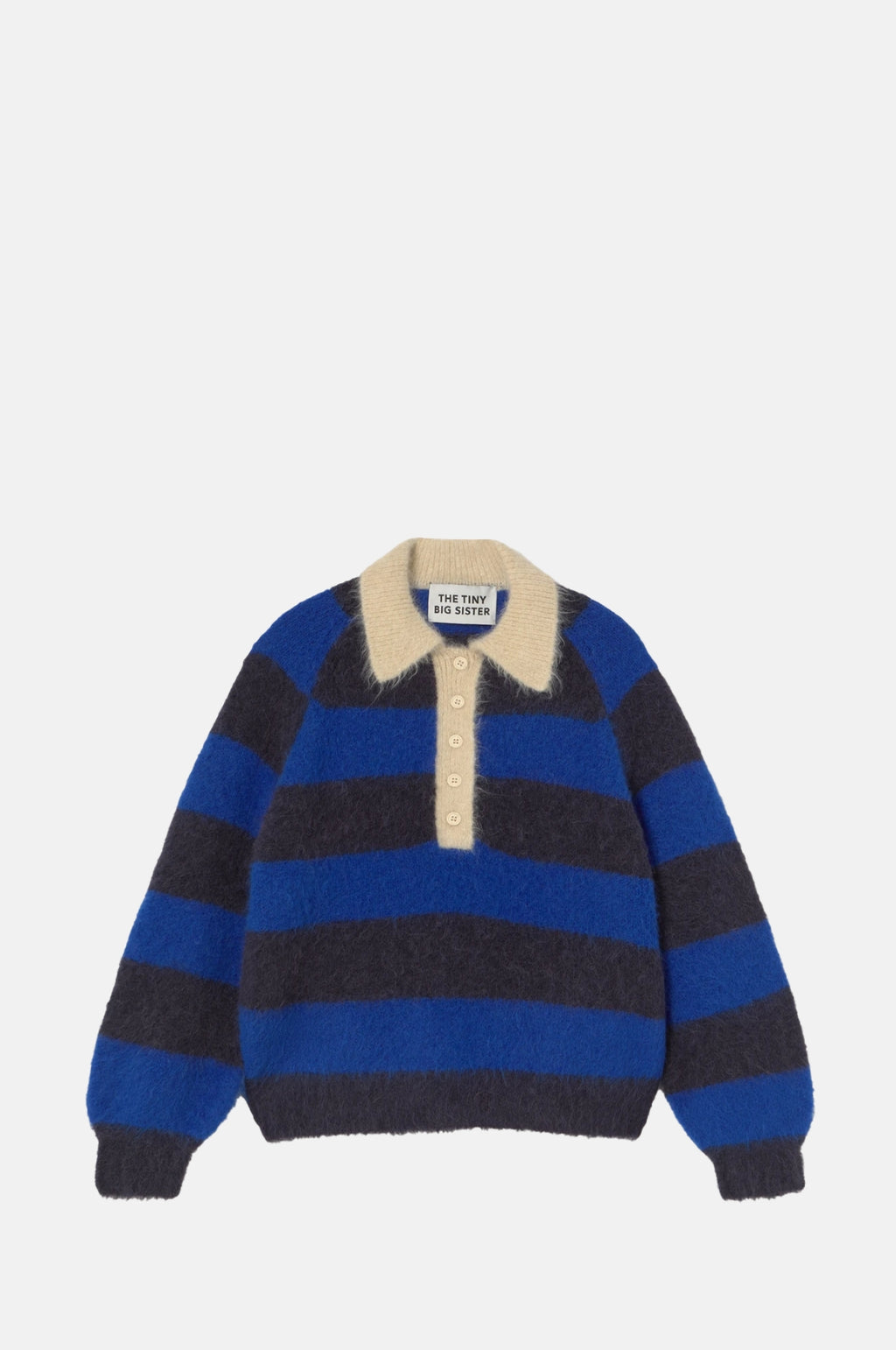 The Tiny Big Sister Frank Striped Polo Navy/Ultramarine.