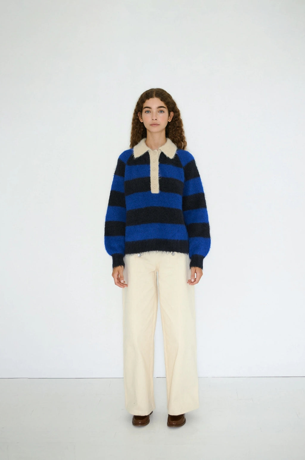 Frank Striped Polo Navy/Ultramarine