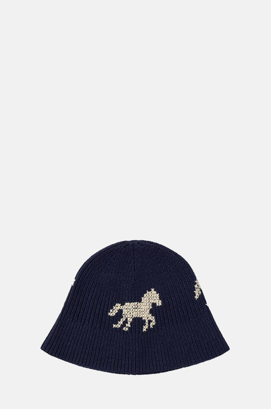 Horses Bucket Hat Navy