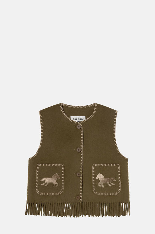 Horses Embroidered Vest