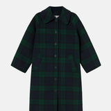 The Tiny Big Sister Long Check Coat.