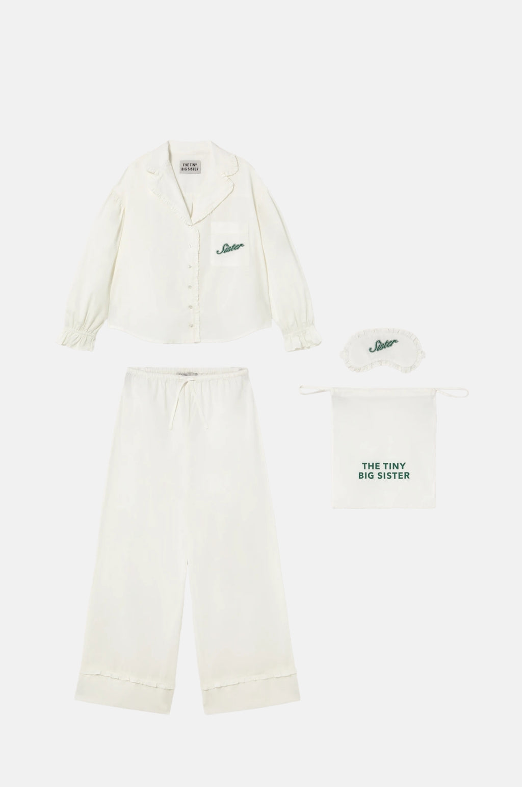 The Tiny Big Sister Pyjama Set Off-White.