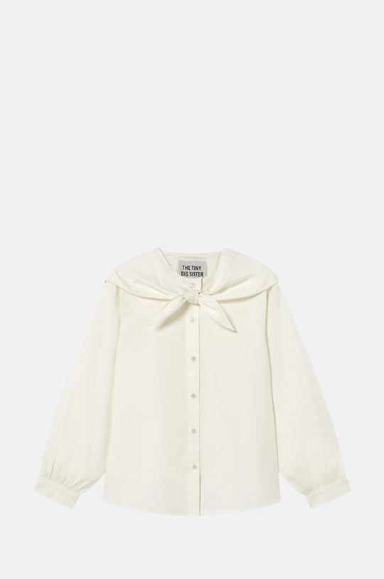 Scarf Neck Blouse Off-White
