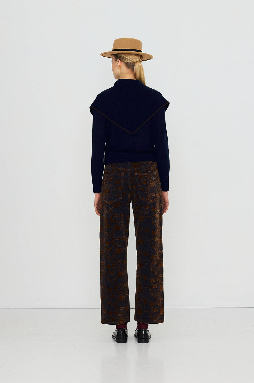 Scarf Neck Lara Cardigan Navy