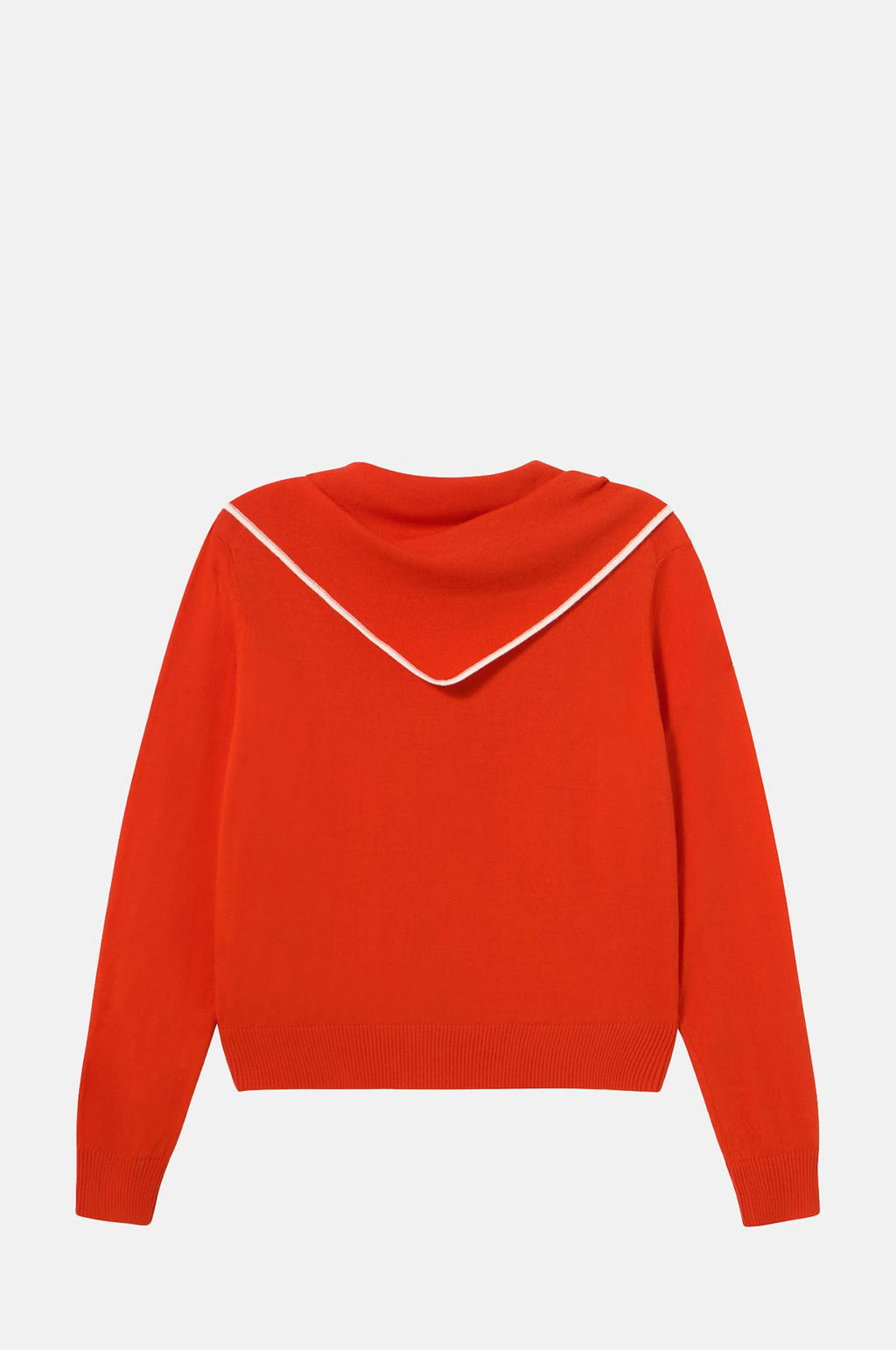 Scarf Neck Lara Cardigan Dark Red