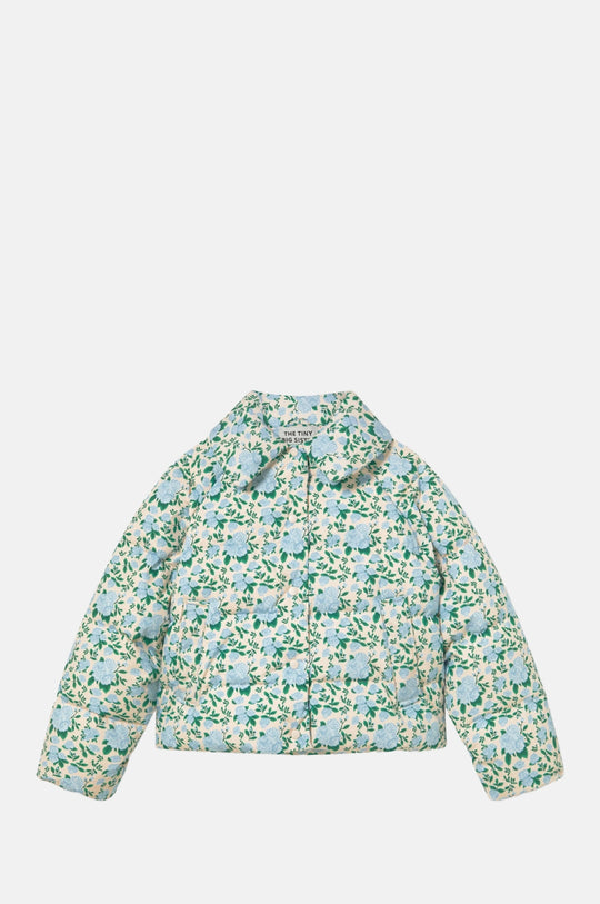 Small Roses Short Jacket Light Cream