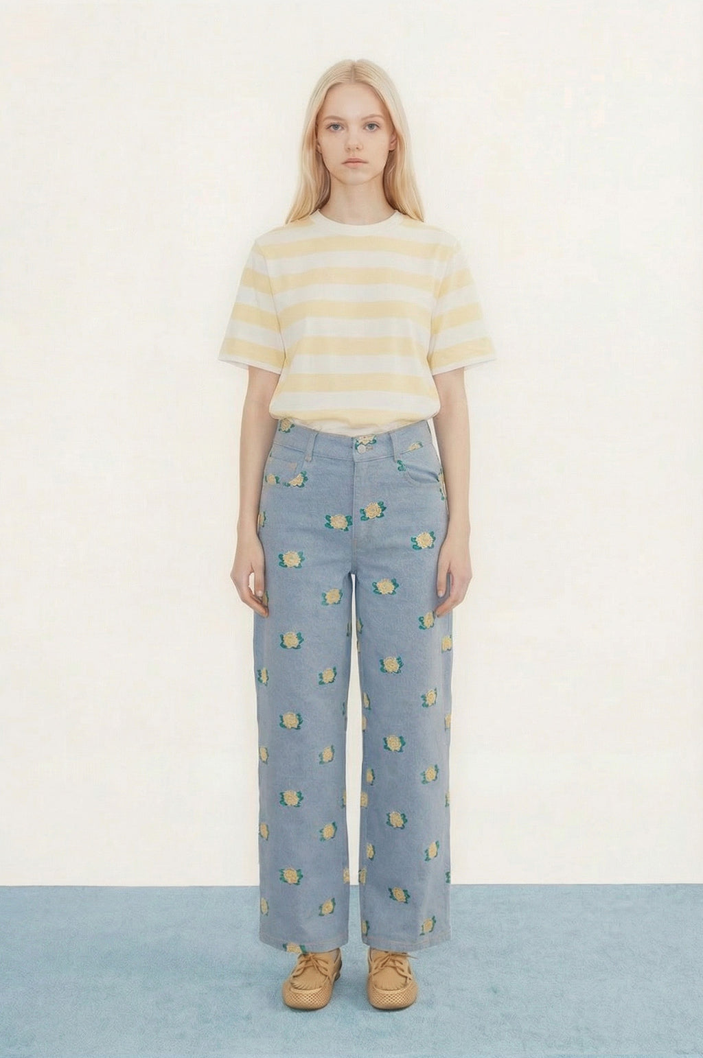 Striped Tee Mellow Yellow