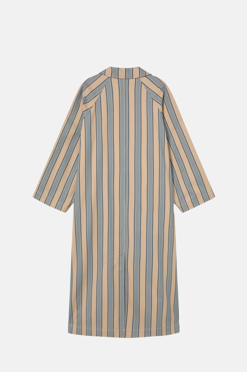 Striped Trench Coat Dark Vanilla