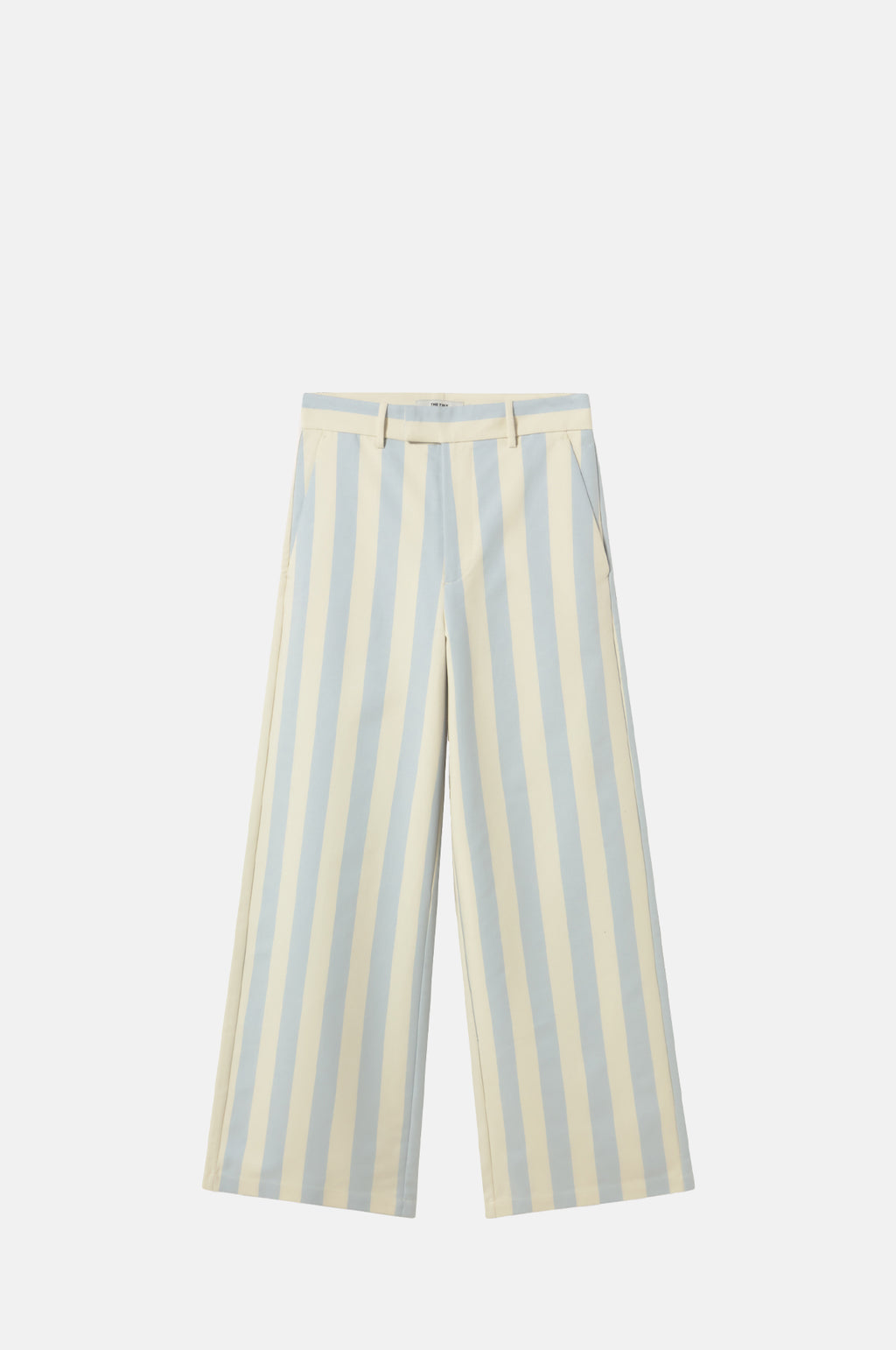The Tiny Big Sister Striped Trousers Denim Blue Ivory.