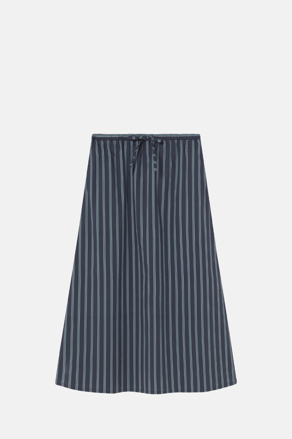 The Tiny Big Sister Striped Volume Skirt Navy.