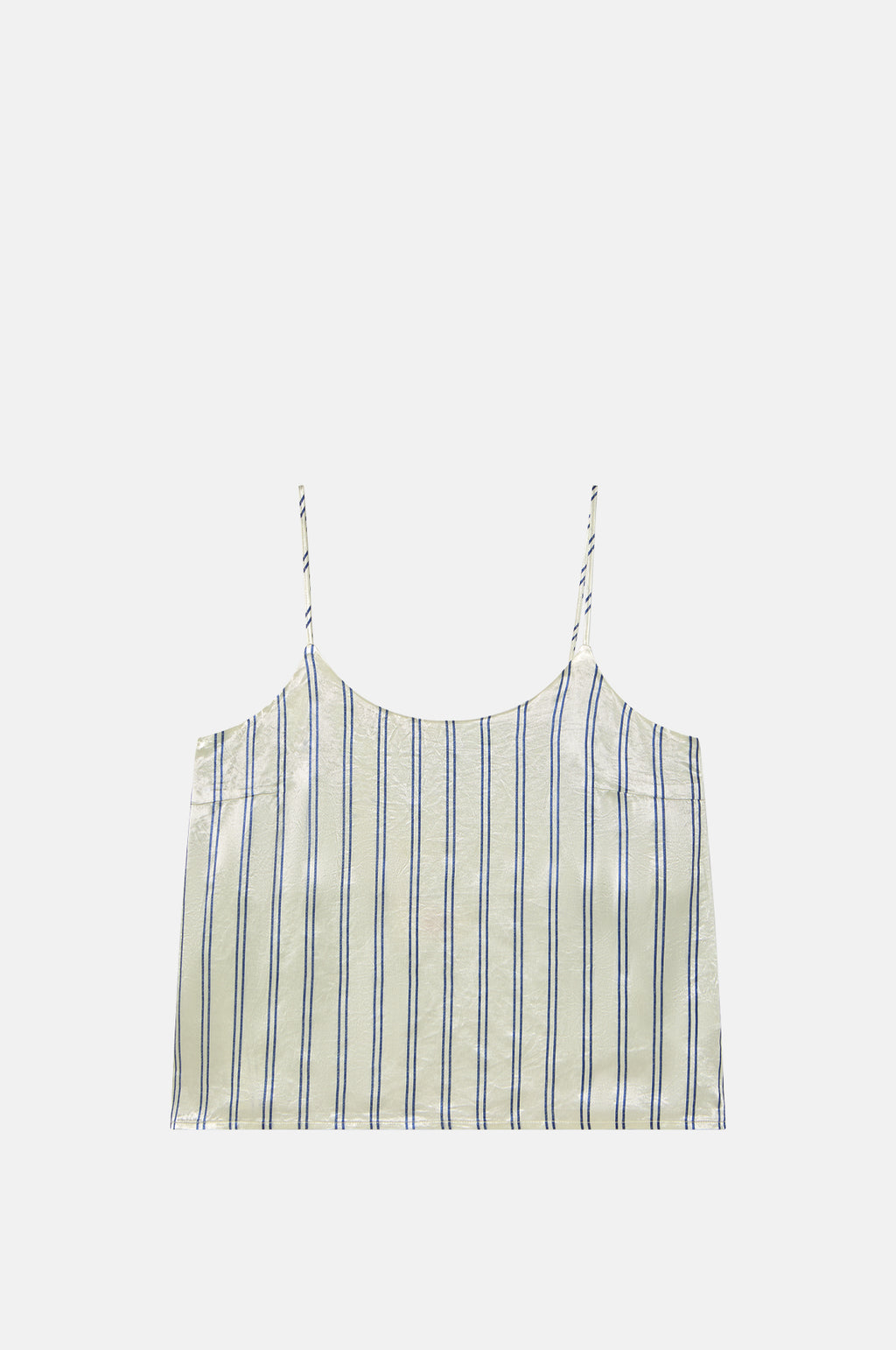 The Tiny Big Sister Stripes Straps Top Off White.
