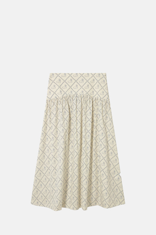 Swans Skirt Light Cream