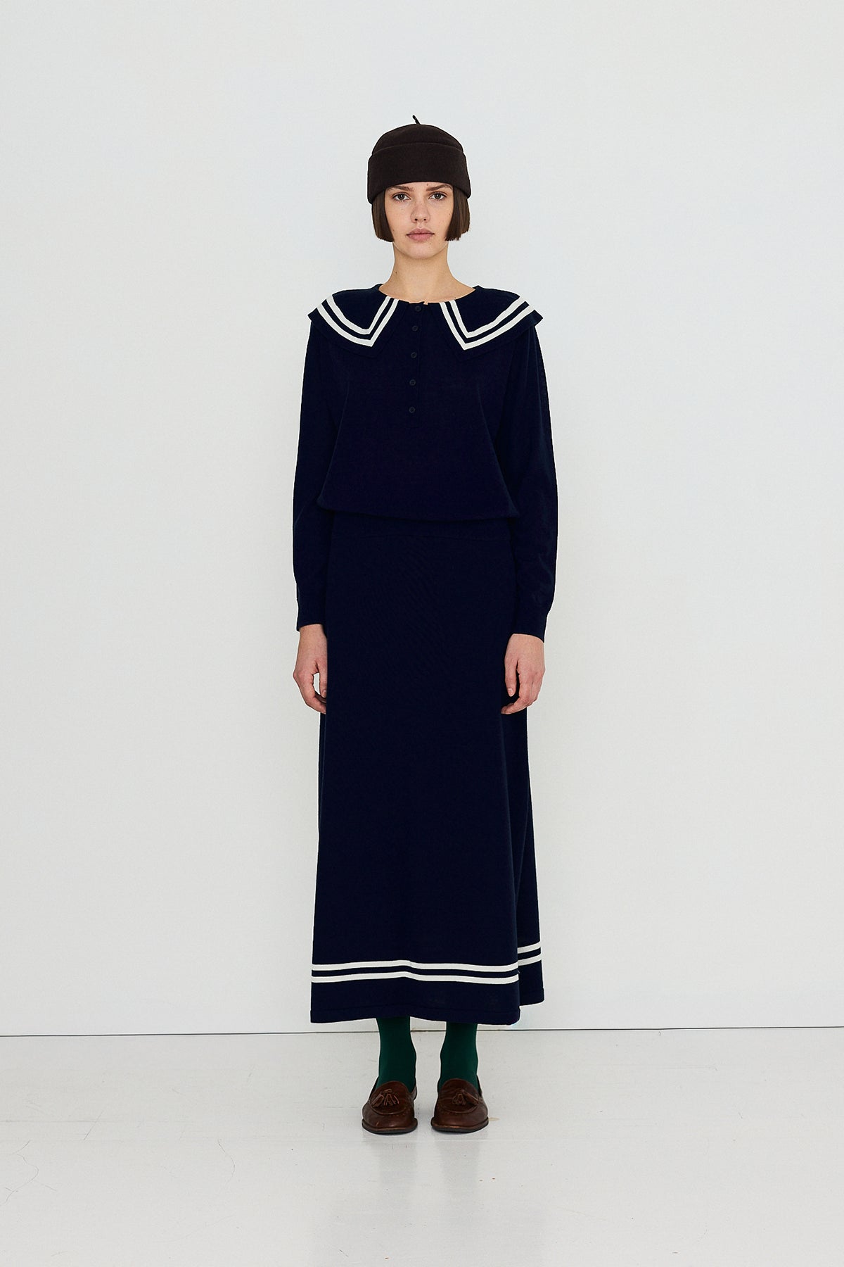 Volume Skirt Navy