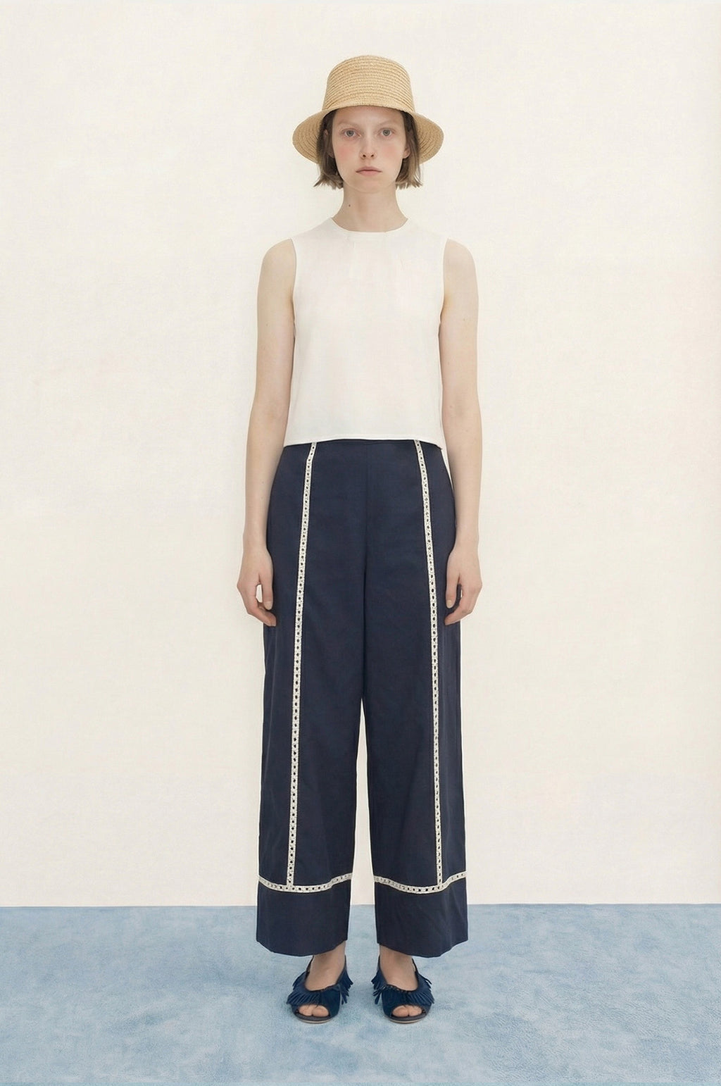 Wide Pants Navy