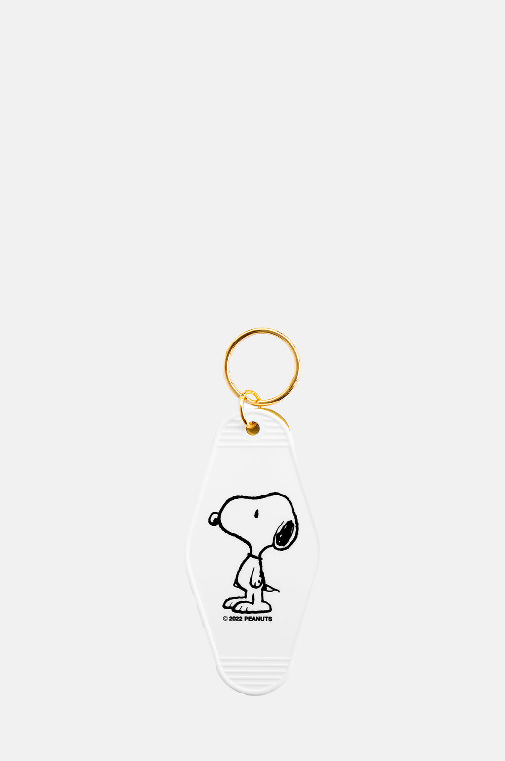 Three Potato Four Classic Snoopy Key Tag White.