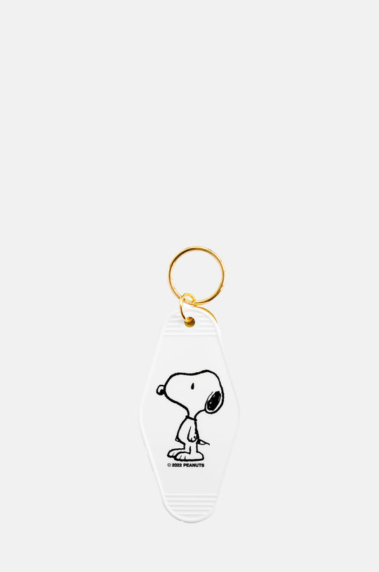 Classic Snoopy Key Tag White