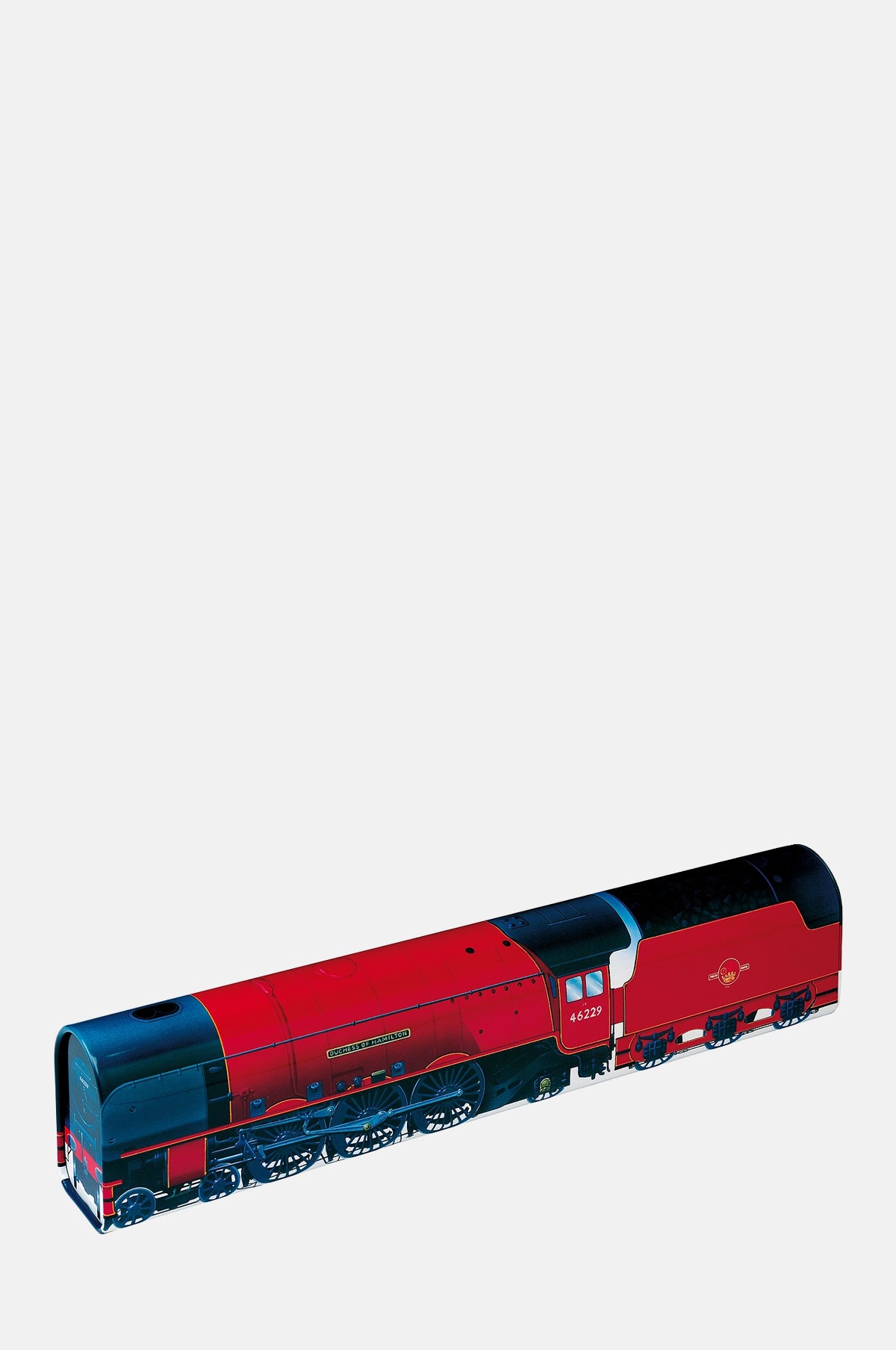 Tin Treats Duchess of Hamilton Train Tin with Fudge.