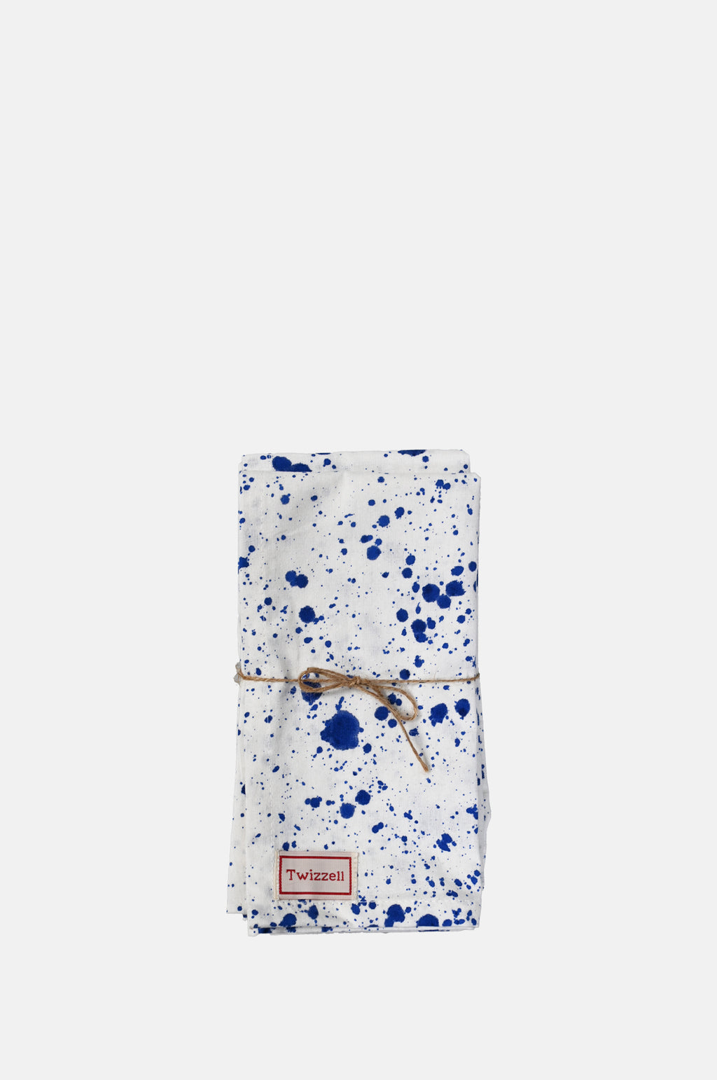 Twizzell Navy Splatter Napkins Set of 4.