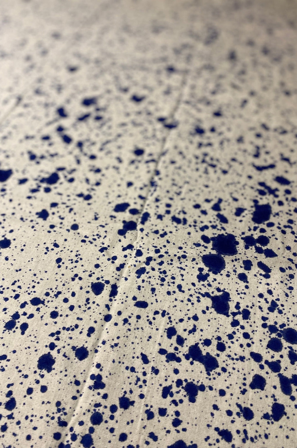 Navy Splatter Tablecloth
