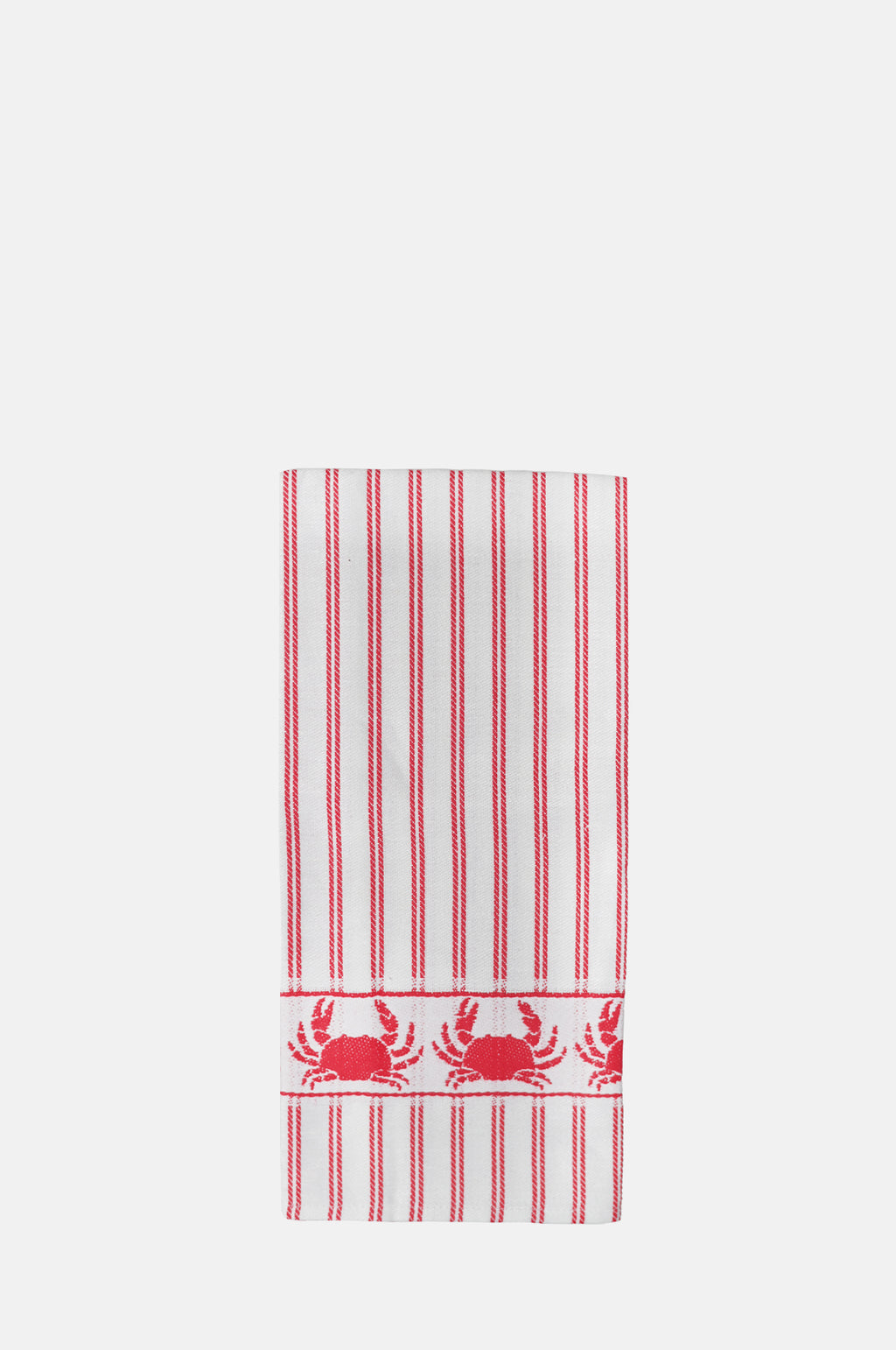 Ulster Linen Red Crab Linen and Cotton Tea Towel.