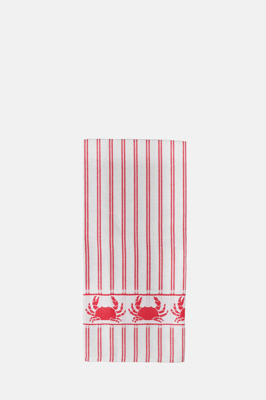 Red Crab Linen and Cotton Tea Towel