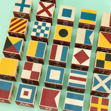 Nautical Blocks with Canvas Bag