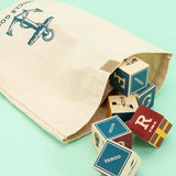 Nautical Blocks with Canvas Bag