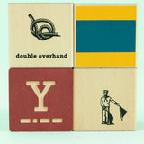 Nautical Blocks with Canvas Bag