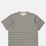 Universal Works Core Tee Stripe Grey.