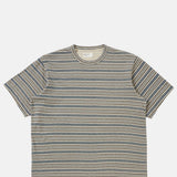 Universal Works Core Tee Stripe Grey.