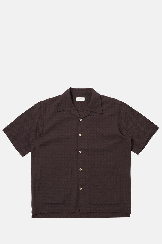Deck Shirt Diamond Dobby Brown