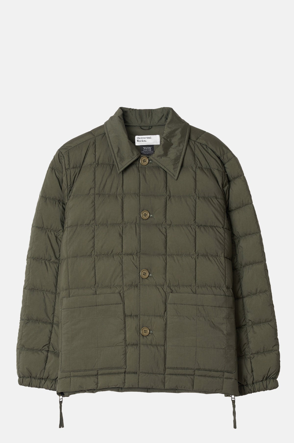 Universal Works Down Rams Jacket Olive.