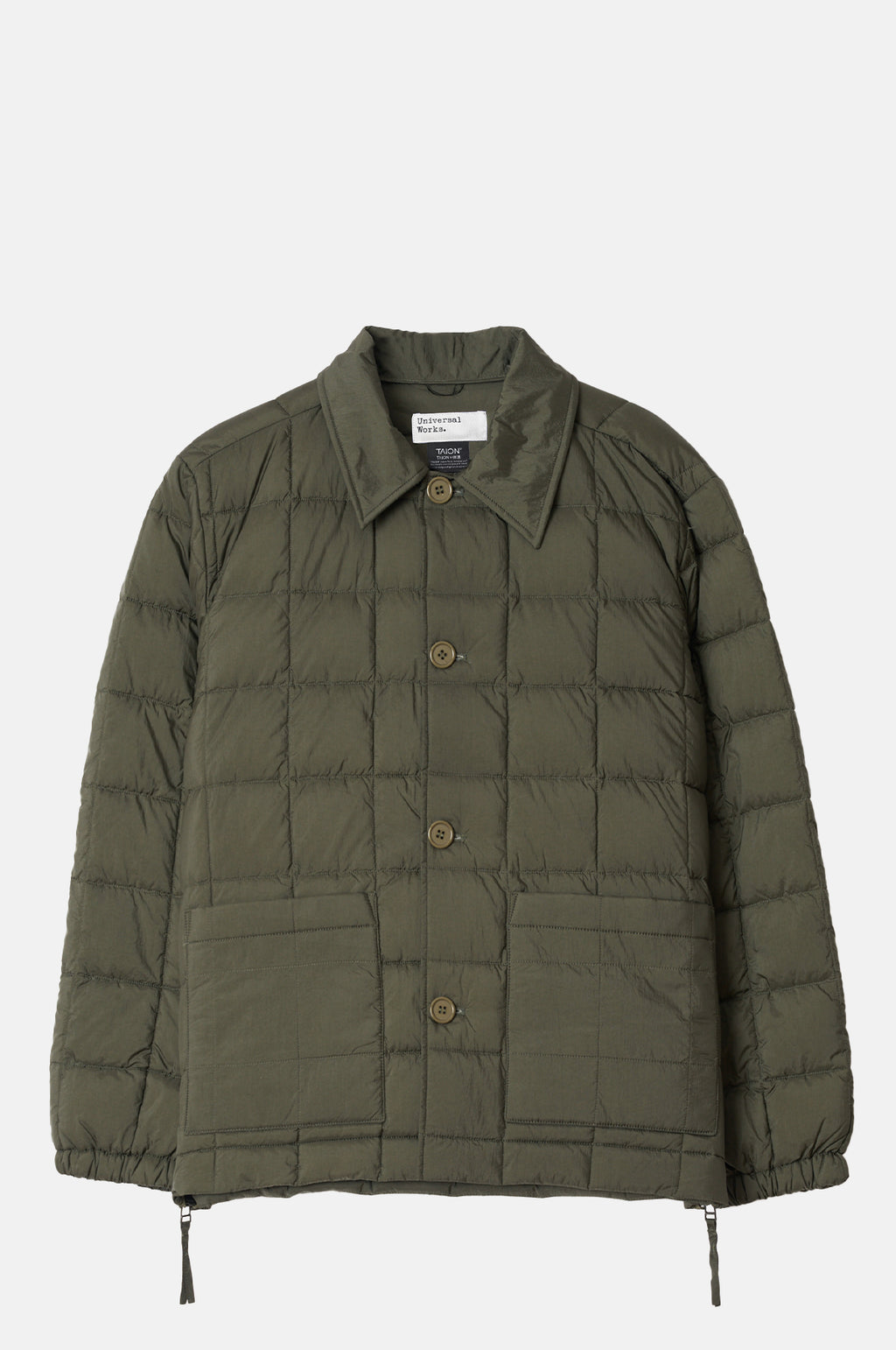 Universal Works Down Rams Jacket Olive.