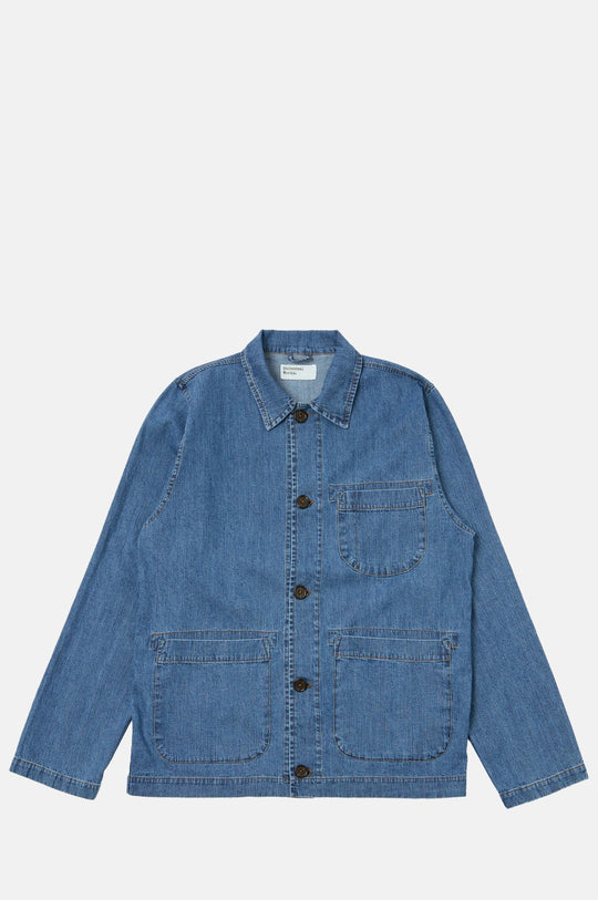 Field Jacket 8OZ Slub Denim Washed Indigo