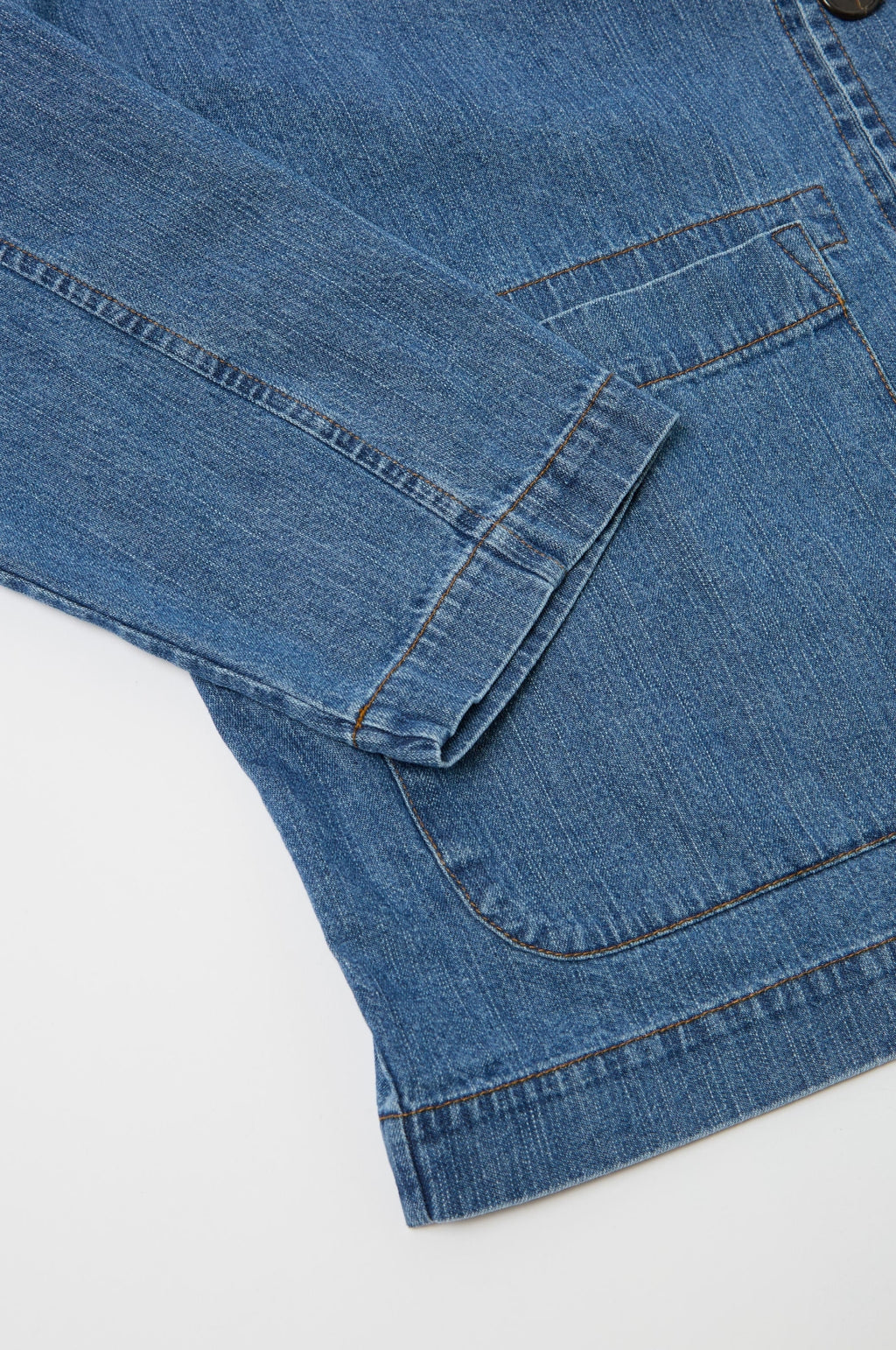 Field Jacket 8OZ Slub Denim Washed Indigo