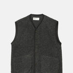 Universal Works Lancaster Gilet Charcoal.