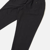 Pleated Track Pant Brushed Moleskin Black