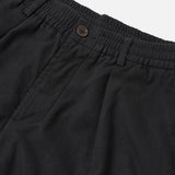 Pleated Track Pant Brushed Moleskin Black