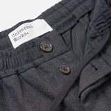 Pleated Track Pant Recycled IT Tweed Charcoal