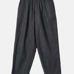 Universal Works Pleated Track Pant Recycled IT Tweed Charcoal.