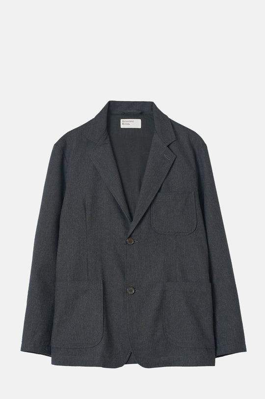 Two Button Jacket Recycled IT Tweed Charcoal