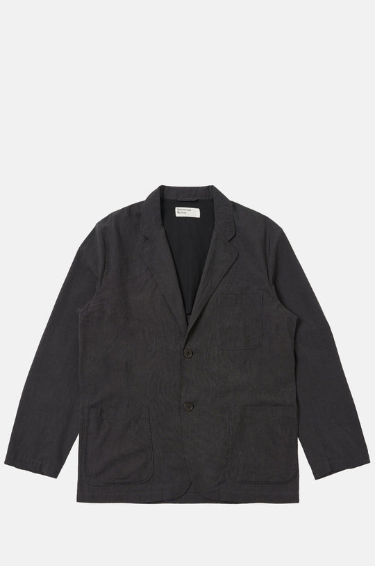 Two Button Jacket Seattle Cotton Charcoal