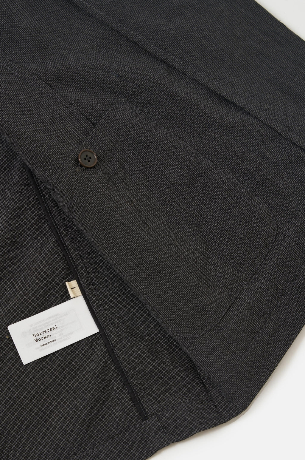 Two Button Jacket Seattle Cotton Charcoal