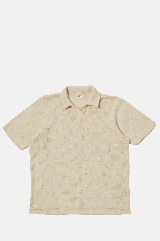 Vacation Polo Fantasy Checkerboard Ecru