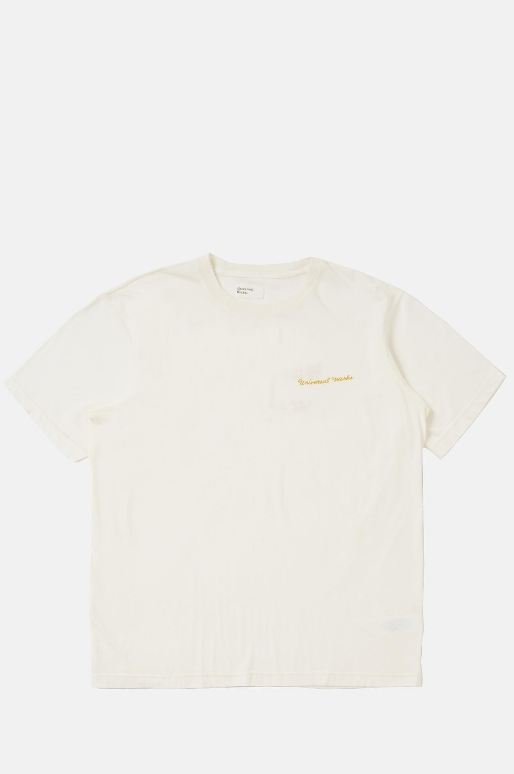 Universal Works Wish You Were Here Tee Ecru.