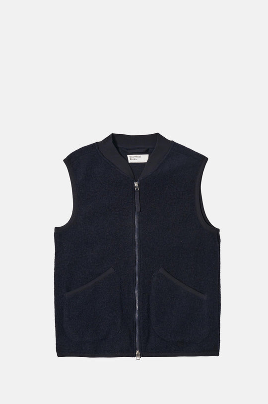 Zip Waistcoat Navy