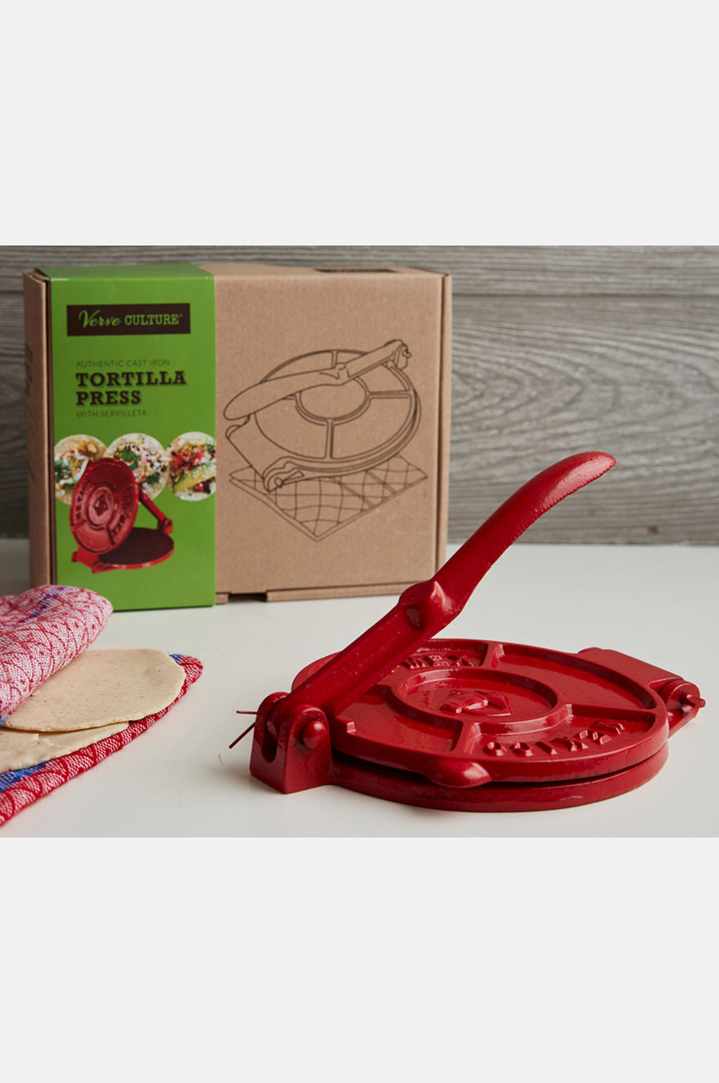 Cast Iron Tortilla Press Kit