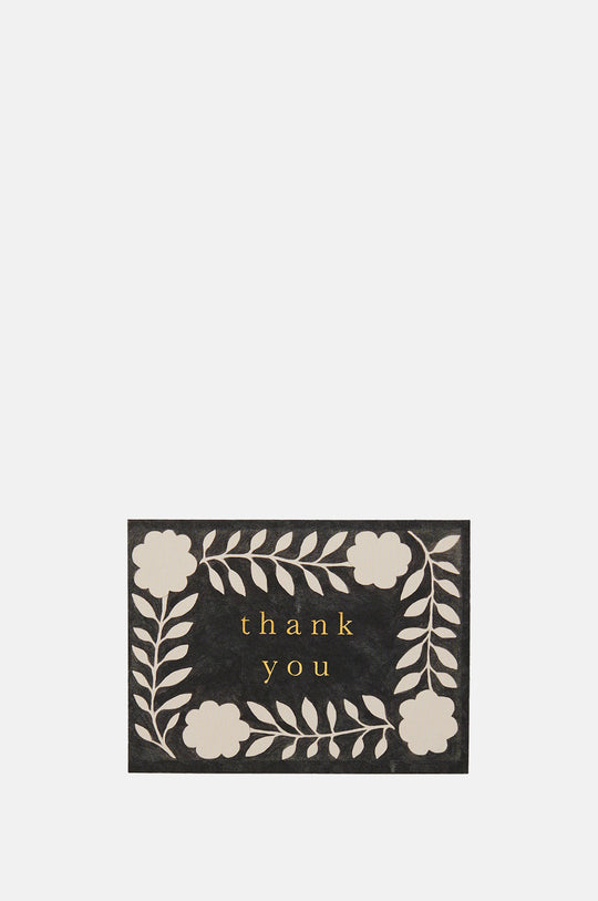 Ink Flora Thank You Mini Card