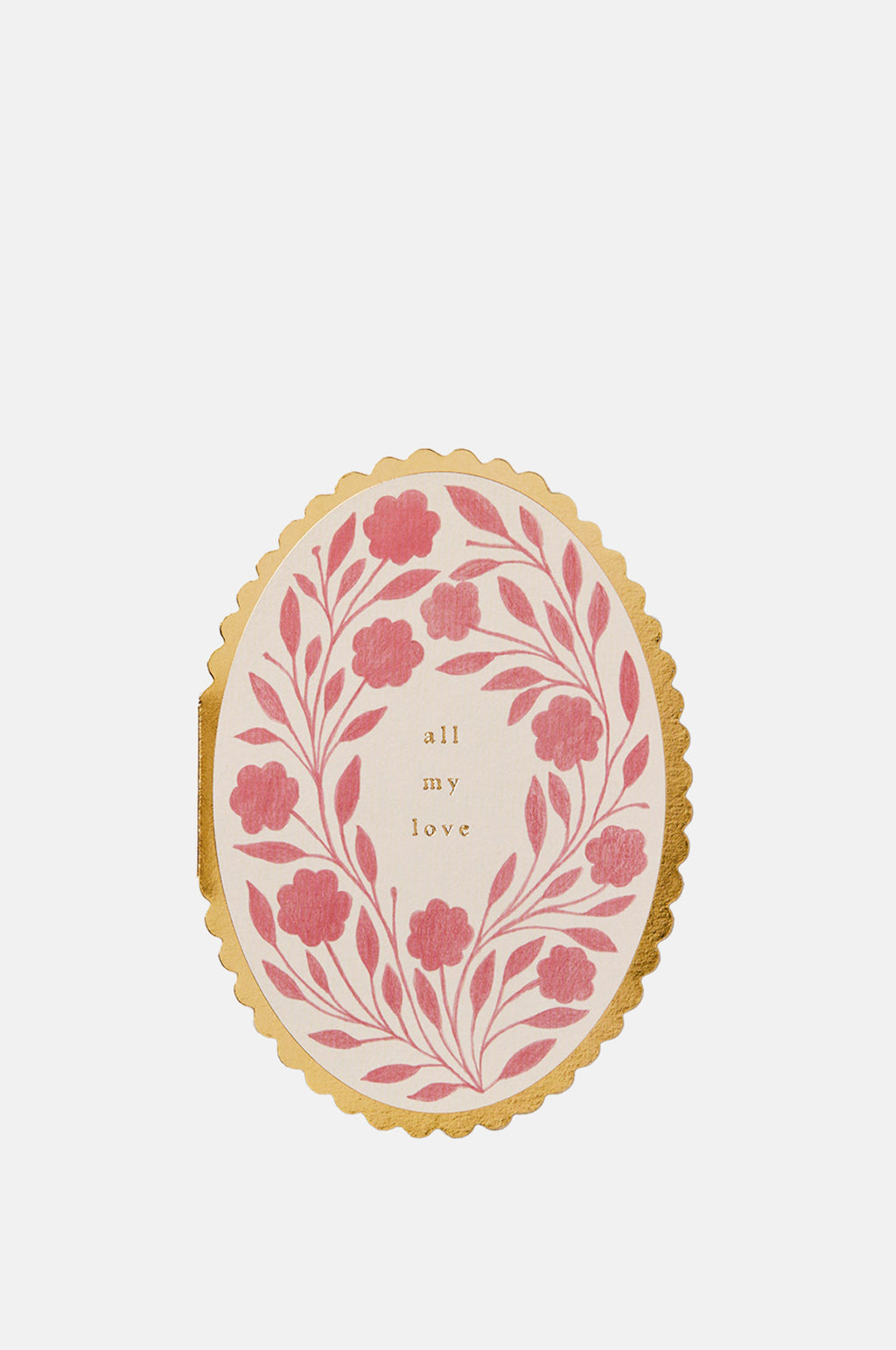 Wanderlust Paper Co Rose Flora All My Love Card.