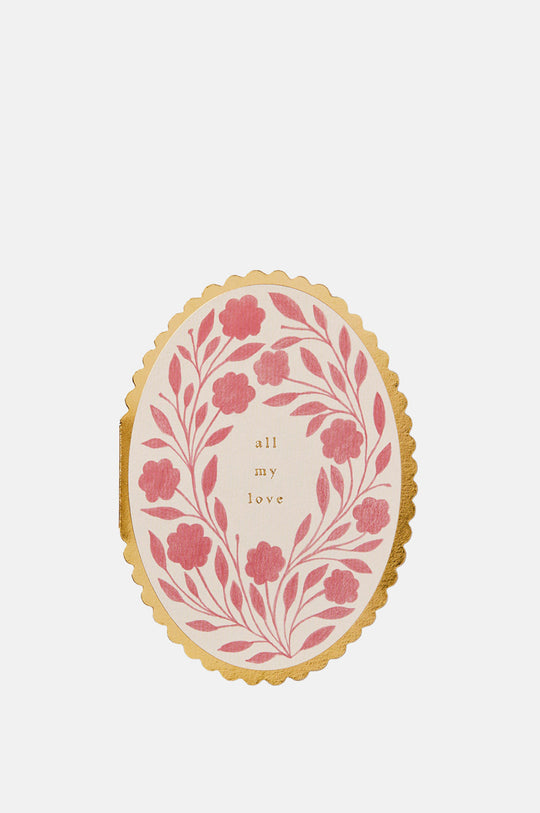 Rose Flora All My Love Card